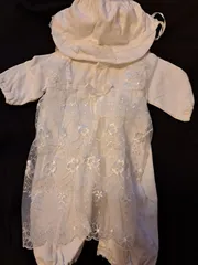 ニシキ　ベビードレス セレモニードレス 帽子付き　出産準備　退院着