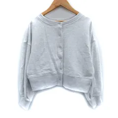 アーバンリサーチ URBAN RESEARCH ITEMS カーディガン ショート丈 F ライトグレー /SM9