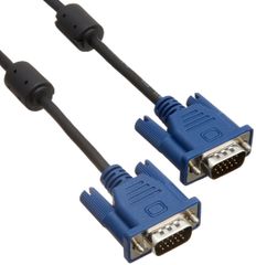 ELECOM 디스플레이 케이블 D-Sub15핀 VGA-VGA 10m 슬림 RoHs 대응 블랙 CAC-L10BK/RS [10m]
