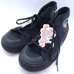 アディダスオリジナルス スニーカー GY2506 ×ディズニー 厚底 シューズ 靴 黒 レディース 22.5サイズ ブラック adidas Originals 【中古】