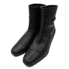 リズコンフォート ブーツ 幅広 3E シューズ ブランド 靴 日本製 黒 レディース 23.5サイズ ブラック Riz Comfort 【中古】のサムネイル