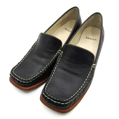 リーガル ローファーパンプス スリッポン シューズ ブランド 靴 レディース 24サイズ チャコール系 REGAL 【中古】