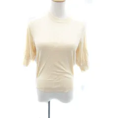 グローブ grove ニット カットソー クルーネック 五分袖 タンクトップ 2点セット S ベージュ /HO2