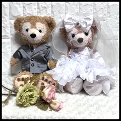 ダッフィー＆シェリーメイ ぬいぐるみ ウェディングセット　ウェルカムドール