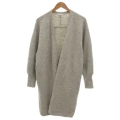 B&Y ユナイテッドアローズ BEAUTY&YOUTH ビューティー&ユース カーディガン ロング ガウン グレー 灰色 ボタンレス /JS