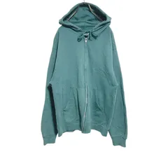 【無地】FRUIT OF THE LOOM　フルーツオブザルーム　フルジップパーカー　グリーン　M