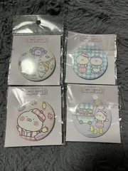 うさまる　スウィーツショップ　缶バッジ　スイーツ　4個セット