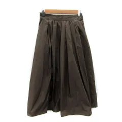 ジャーナルスタンダード JOURNAL STANDARD フレアスカート ロング丈 マキシ丈 無地 カーキ /SY6