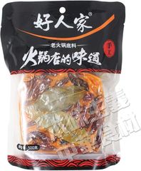 自宅でマラー火鍋しましょう！好人家手作り鍋の素(辛口)500g火鍋の素/手作り/激辛/マラー/火鍋/中華料理/中華食材/人気調味料/鍋料理/人気しゃぶしゃぶ屋さん用鍋の素/寒い冬に最適