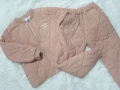 女の子 キルティング ダウン上下セット 11号 (130号)