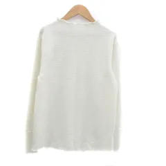 スタディオクリップ Studio Clip ブラウス カットソー オフネック 長袖 無地 M アイボリー /HO30