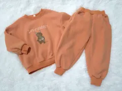 Mi tian ji 래빗 裏起毛 上下セット 120号