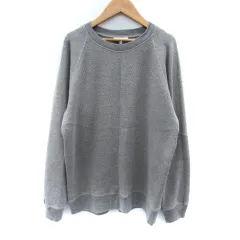 グローバルワーク GLOBAL WORK カットソー 長袖 ラウンドネック M グレー /SM15