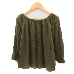 アーバンリサーチ URBAN RESEARCH カットソー 七分袖 ラウンドネック F カーキ /YK9