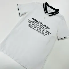 12y 160 バーバリー キッズ カラ ピケTシャツ