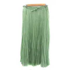 ニコアンド Niko and.. プリーツスカート ロング丈 マキシ丈 4 ミントグリーン /YK12