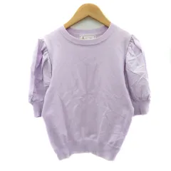 ロペピクニック ROPE Picnic ニット カットソー 五分袖 切替 38 M パープル /YK1