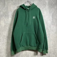 【綺麗】adidas｜アディダス，刺繍，トレフォイル，プルオーバーフリース，パーカー，フーディ