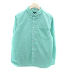 アーバンリサーチ URBAN RESEARCH カジュアルシャツ 長袖 ボタンダウン 無地 M 黄緑 ライトグリーン /HO16