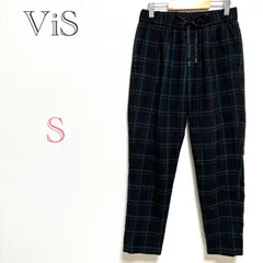 ヴィス♡Vis【S】テーパードパンツ　チェック　カジュアル　トラッド