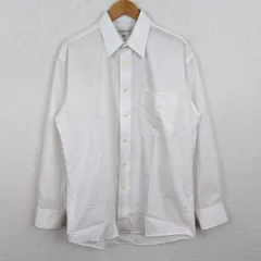 Yves Saint Laurent イヴサンローラン 長袖シャツ 無地 ホワイト 15 1/2 32-33 メンズ 古着 モード シンプル