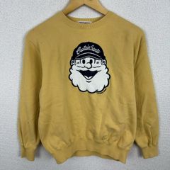 Captain Santa キャプテンサンタ スウェット デカロゴ イエロー Sサイズ メンズ 古着 レトロ アメカジ