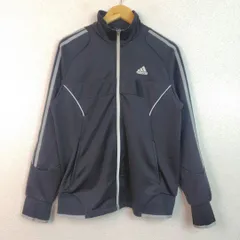 adidas アディダス トラックジャケット ジャージ フルジップ ブラック Oサイズ メンズ 古着 スポーツMIX アメカジ