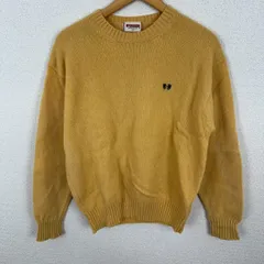 McGREGOR マックレガー ニット セーター ロゴ刺繍 イエロー LLサイズ レディース 古着 レトロ アメカジ ストリート