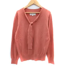 ロペピクニック ROPE Picnic ニット カットソー 長袖 ボウタイ 40 L コーラルピンク /SM10