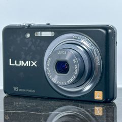 Panasonic LUMIX DMC-FH7 ブラック パナソニック ルミックス コンパクトデジカメ デジタルカメラ コンデジ 中古カメラ 動作品 タッチパネル操作 薄型 軽量モデル おしゃれカラー レトロデジカメ