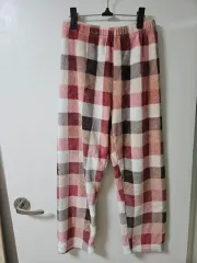 CHECK柄フリースパジャマ 睡眠ズボン FREE
