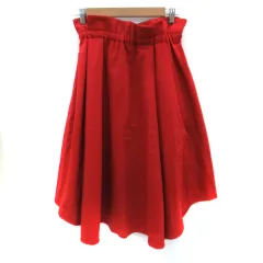 ノーブル NOBLE フレアスカート ロング丈 38 M 赤 レッド /SM26