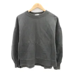 プラステ PLST トレーナー 長袖 オーバーサイズ M ダークグレー /YK16