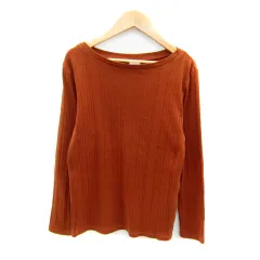 アーバンリサーチ ドアーズ URBAN RESEARCH DOORS カットソー 長袖 ラウンドネック 無地 ONE 茶 ブラウン /SY40