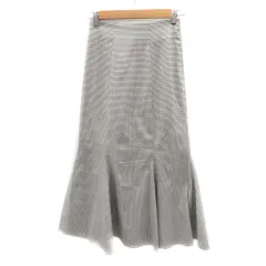 フリーズマート Free's Mart マーメイドスカート フレアスカート ロング丈 マキシ丈 チェック柄 F マルチカラー オフホワイト /YK13