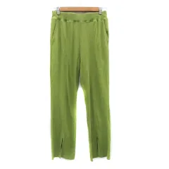 ニコアンド Niko and.. ストレートパンツ アンクル丈 イージー L 黄緑 ライトグリーン /HO41