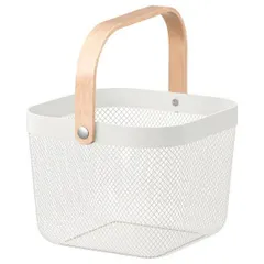 新品 IKEA RISATORP リーサトルプ バスケット ホワイト （60480544）25x26x18 cmのサムネイル