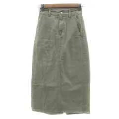 クラシカルエルフ CLASSICAL ELF フレアスカート デニムスカート マキシ丈 ロング丈 S ライトカーキ /YS9