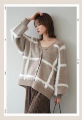 lumier シャギースタンドカラーコート ブラウン LIAN リュミエ - メルカリ