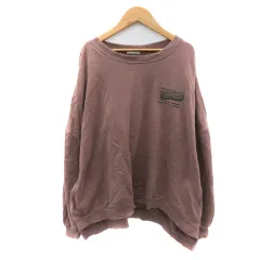 ジェイダ GYDA トレーナー スウェット ラウンドネック ダメージ加工 F ブラウン /YK19