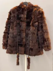 ファーコート XL ブラウン