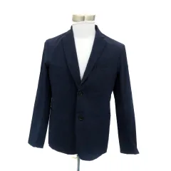 ジャーナルスタンダード レリューム JOURNAL STANDARD relume テーラードジャケット シングルボタン ミドル丈 M 紺 ネイビー /HO25