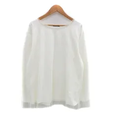 ザンパ ZAMPA カットソー ラウンドネック 長袖 チュール M オフホワイト /HO2