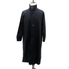 le rond us スプリングコート スタンドカラー ロング丈 M 紺 ネイビー /HO17