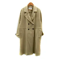 アーバンリサーチ URBAN RESEARCH トレンチコート スプリングコート ロング丈 無地 オーバーサイズ 38 M ベージュ /SY22