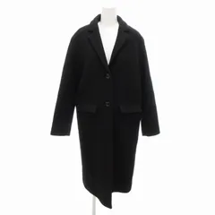 アズノウアズ ドゥバズ as know as de base チェスターコート メルトン生地 ロング丈 黒 ブラック /HO△ 0322 ■GY39