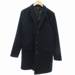 モノマート MONO-MART チェスターコート ミドル丈 M 紺 ネイビー /UD