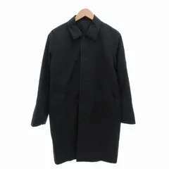 アーバンリサーチ ドアーズ URBAN RESEARCH DOORS ステンカラーコート キルティングライナー付き 比翼 38 M 紺 ネイビー DR97-17Y009 /FT