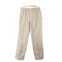 エレッセ ellesse 中綿ロングパンツ ストレート ウエストゴム スポーツ XL グレー /AH25 ■GY99