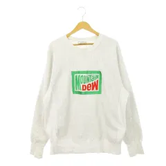 リー LEE 90s Mountain dew トレーナー スウェット クルーネック 長袖 刺繍 裏起毛 L グレー /AH15 ■GY12